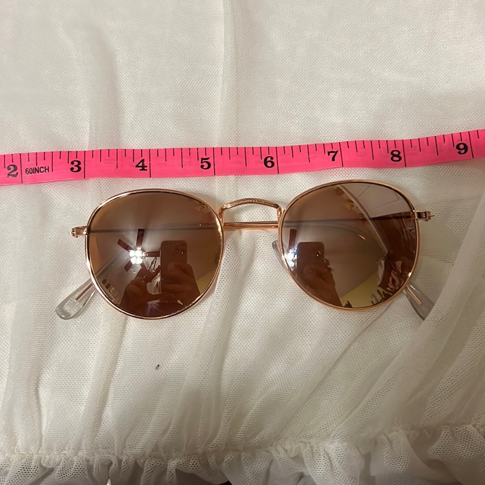 Tiny rose gold sunglasses